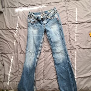 Silver Jeans Suki Bootcut Denim Low Rise Medium Wash Stretch Women's Size 28x32